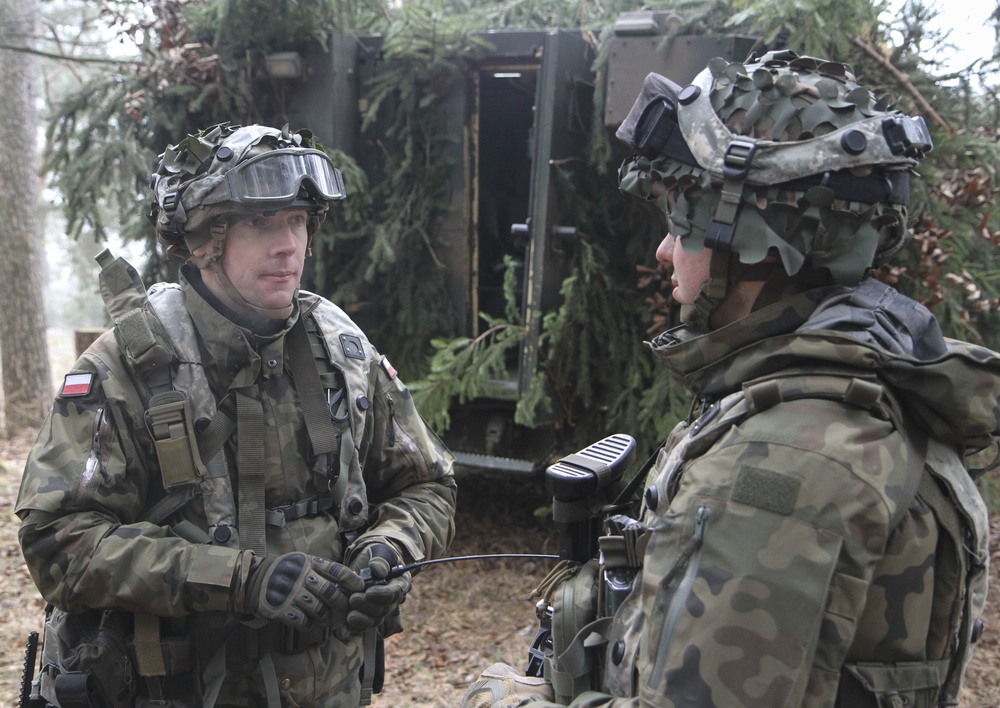 Polish Soldiers train with U.S. Soldiers