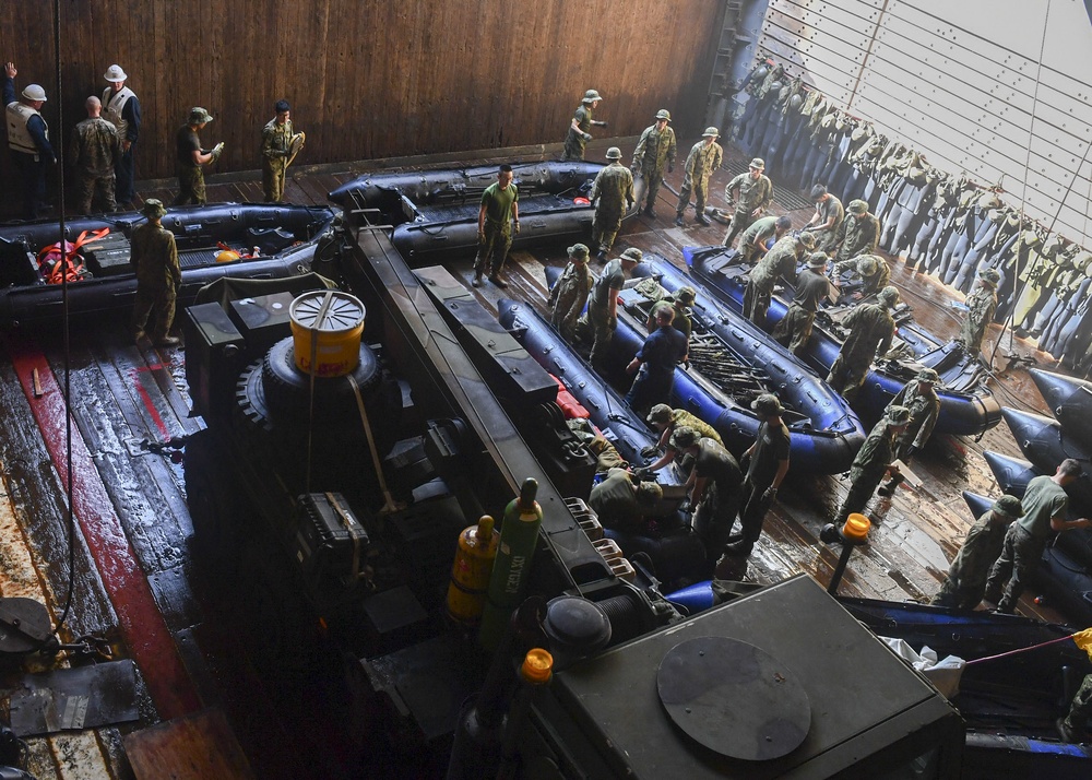 USS Germantown (LSD 42) well-deck operations