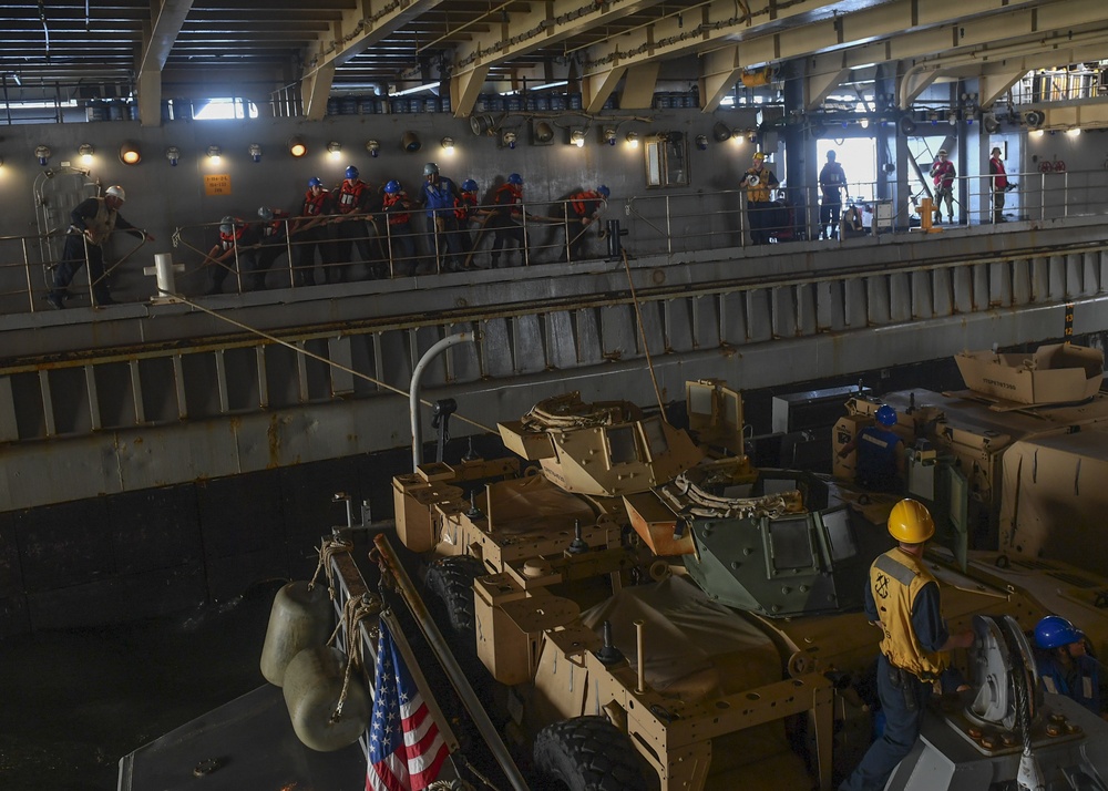 USS Germantown (LSD 42) well-deck operations