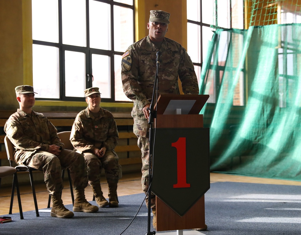 1ID FWD welcomes new command sergeant major