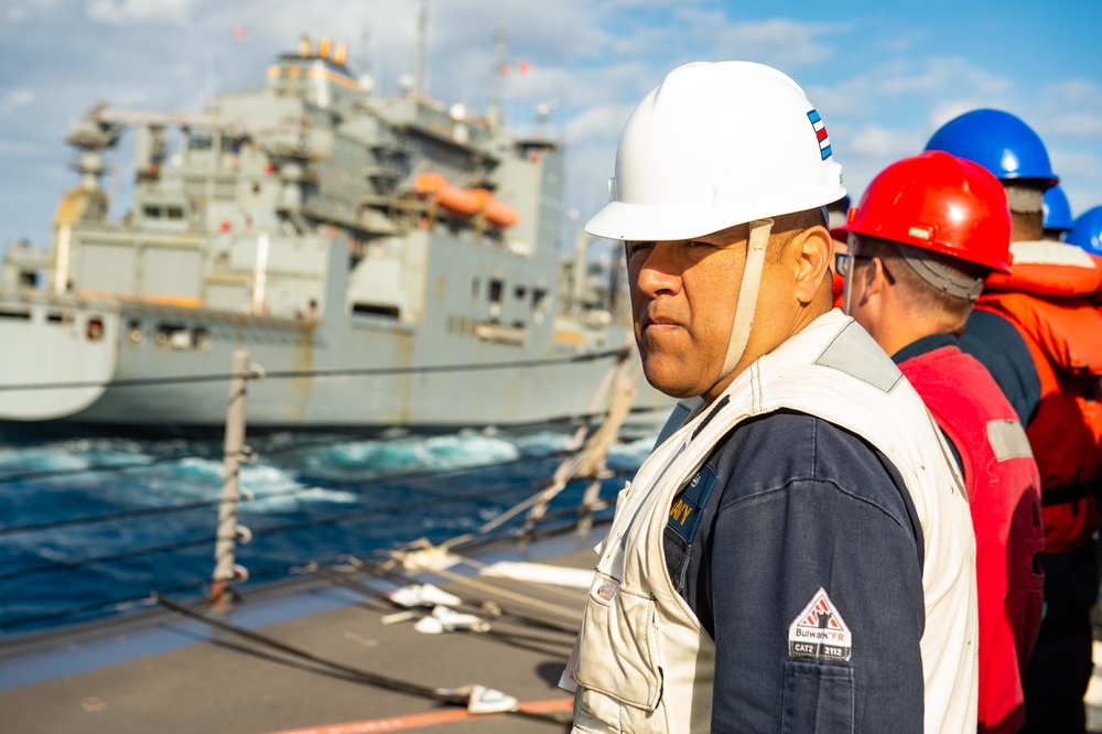 Underway replenishment USS Farragut