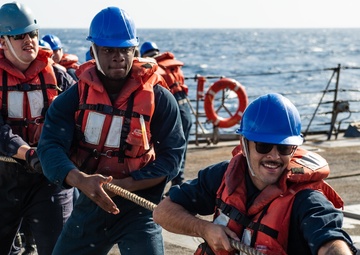 Underway replenishment USS Farragut