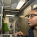 USS Normandy Sailor Checks Potable Water Levels