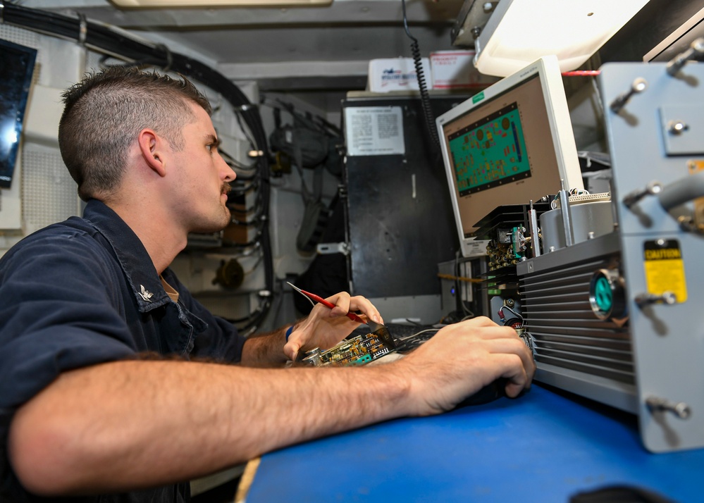 USS Normandy Tests Circuit Card