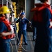 USS Harry S. Truman (CVN 75) conducts a replenishment-at-sea in the Arabian Sea