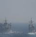 USS Harry S. Truman (CVN 75) conducts a replenishment-at-sea in the Arabian Sea