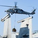 USS Harry S. Truman (CVN 75) conducts a replenishment-at-sea in the Arabian Sea