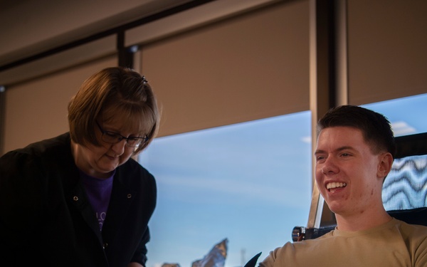 Airmen donate blood during drive