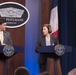 Mark Esper and Florence Parly Presser