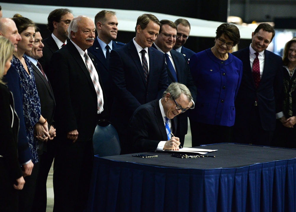 Ohio Gov. Mike DeWine Signs Bill Into Law at the NMUSAF