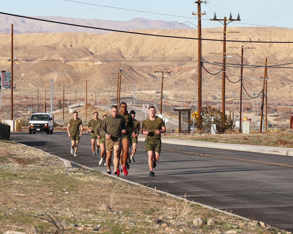 Marines running