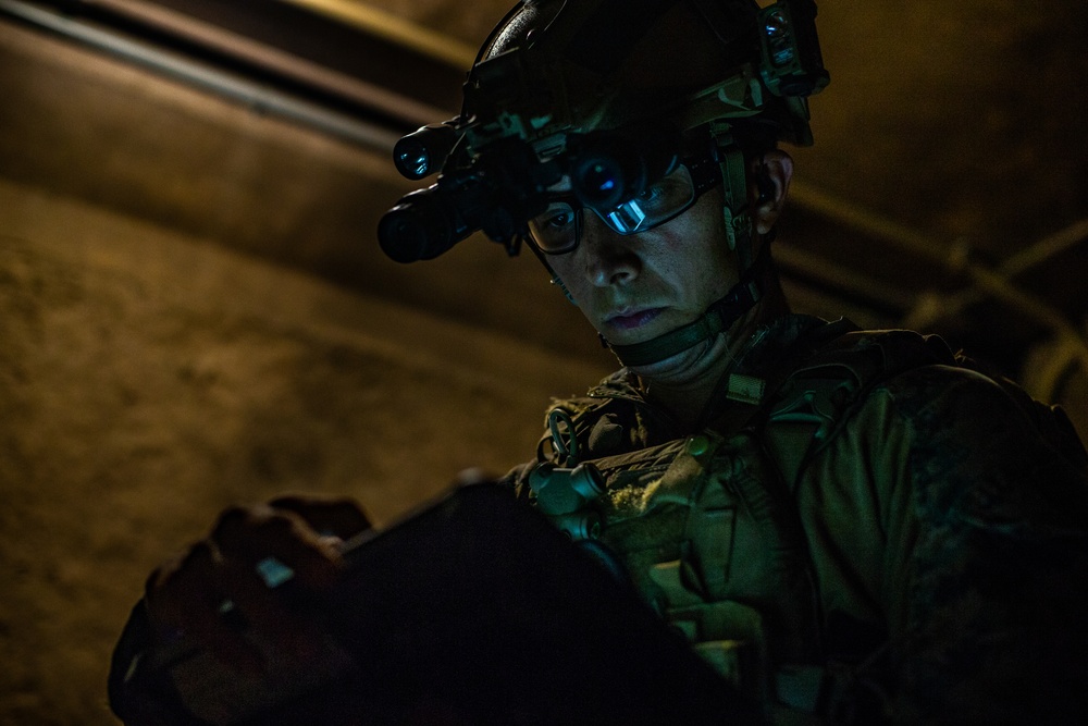 Creatures of the Night; 31st MEU MRF raid Bellows MOUT Town during RUTEX