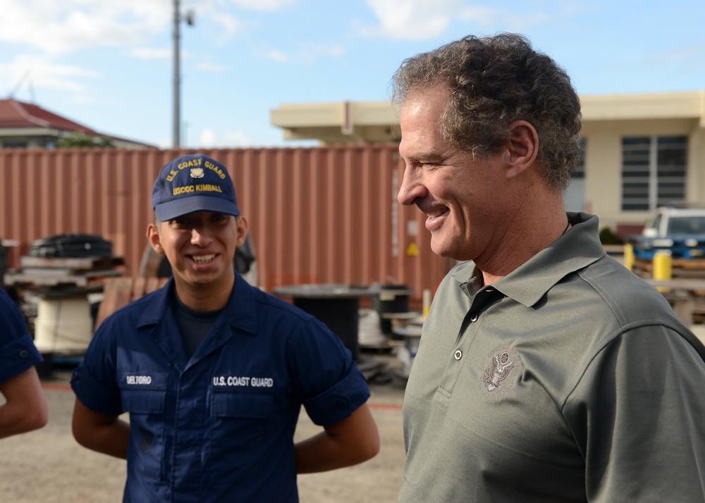 New Zealand ministry of defense delegation visits Coast Guard Cutter Kimball