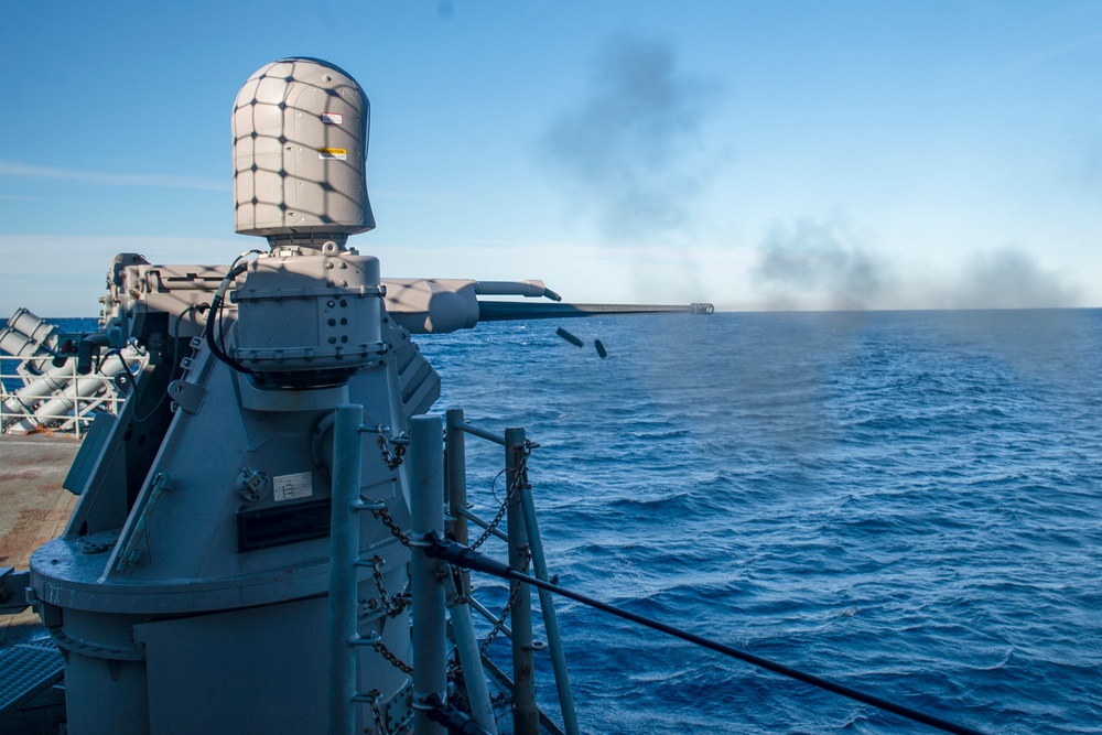 USS Vella Gulf Conducts Operations in the Atlantic Ocean