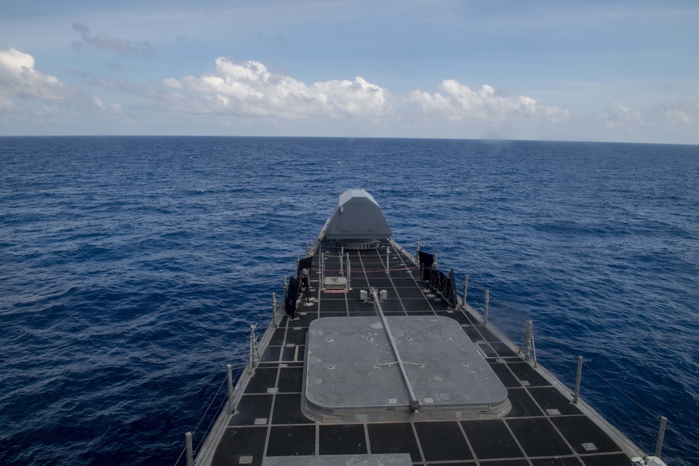 USS Montgomery Conducts Routine Operations Near Fiery Reef in the South China Sea