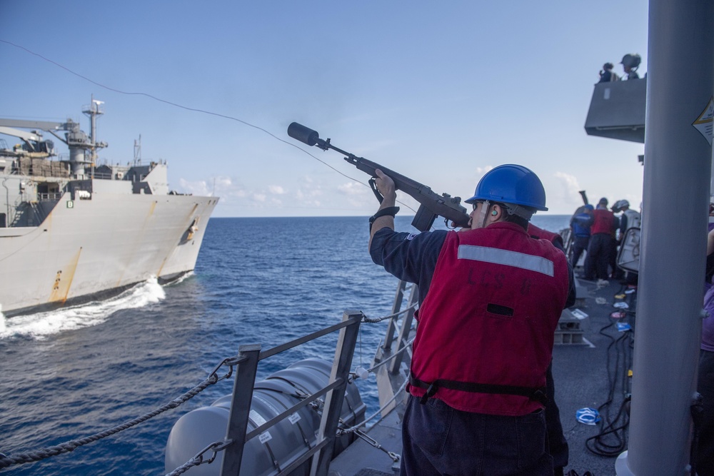 USS Montgomery UNREp with USNS Richard E. Byrd