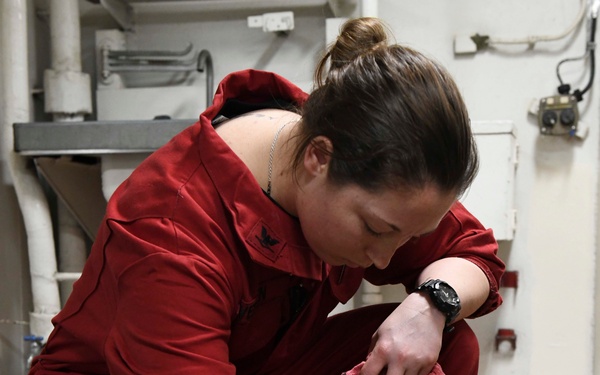 Blue Ridge sailor checks ESP