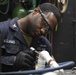 Blue Ridge sailor checks tools