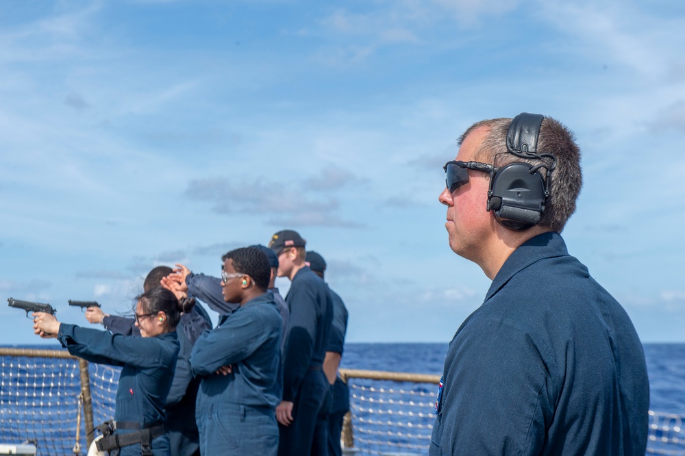 Barry Conducts Weapons Training