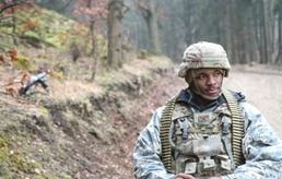 Soldier's first time in the field