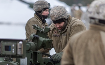 Aiming the Field Artillery at Aerial Gunnery Range in support of Northern Strike 20-2