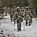 Fort McCoy Cold-Weather Operations Course students practice snowshoeing, ahkio sled use