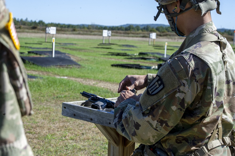 372nd Engineer Brigade qualify on M9 and HGQC