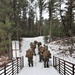 Fort McCoy Cold-Weather Operations Course students practice snowshoeing, ahkio sled use