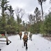 Fort McCoy Cold-Weather Operations Course students practice snowshoeing, ahkio sled use