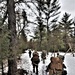 Fort McCoy Cold-Weather Operations Course students practice snowshoeing, ahkio sled use
