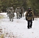 Fort McCoy Cold-Weather Operations Course students practice snowshoeing, ahkio sled use