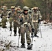 Fort McCoy Cold-Weather Operations Course students practice snowshoeing, ahkio sled use