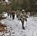 Fort McCoy Cold-Weather Operations Course students practice snowshoeing, ahkio sled use