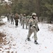 Fort McCoy Cold-Weather Operations Course students practice snowshoeing, ahkio sled use