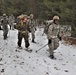 Fort McCoy Cold-Weather Operations Course students practice snowshoeing, ahkio sled use