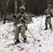 Fort McCoy Cold-Weather Operations Course students practice snowshoeing, ahkio sled use