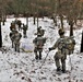 Fort McCoy Cold-Weather Operations Course students practice snowshoeing, ahkio sled use