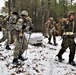 ort McCoy Cold-Weather Operations Course students practice snowshoeing, ahkio sled use