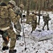 ort McCoy Cold-Weather Operations Course students practice snowshoeing, ahkio sled use