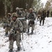 Fort McCoy Cold-Weather Operations Course students practice snowshoeing, ahkio sled use