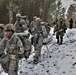 Fort McCoy Cold-Weather Operations Course students practice snowshoeing, ahkio sled use