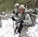 Fort McCoy Cold-Weather Operations Course students practice snowshoeing, ahkio sled use