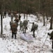 ort McCoy Cold-Weather Operations Course students practice snowshoeing, ahkio sled use