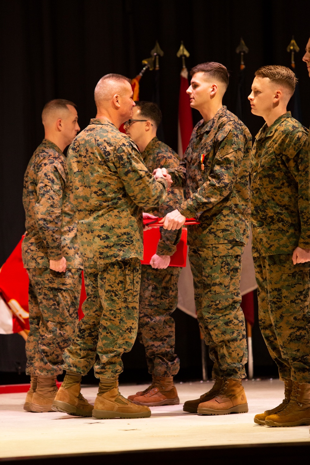 2nd MAW Marines receive the Navy Marine Corps Medal