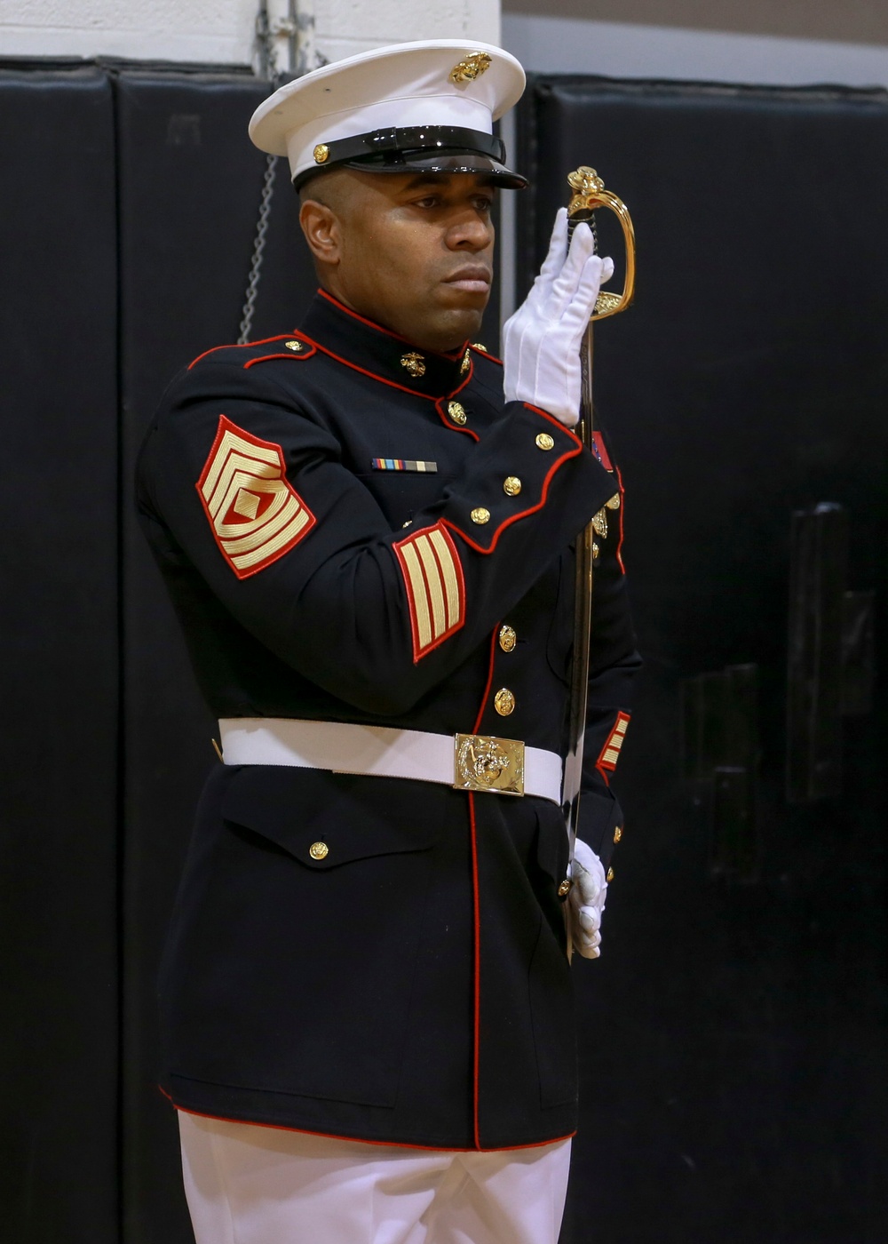 Marines Critiqued During Ceremonial Drill School Evaluations