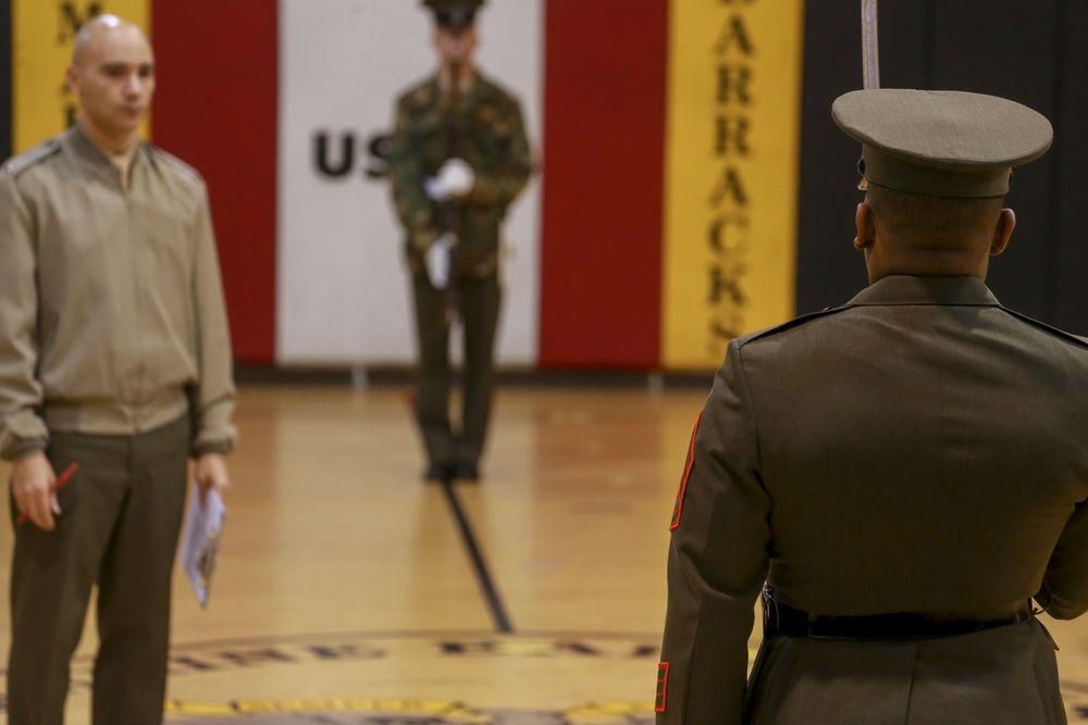 Marines Critiqued During Ceremonial Drill School Evaluations