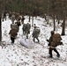 Cold-Weather Operations Course Class 20-02 students practice snowshoeing at Fort McCoy