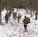 Cold-Weather Operations Course Class 20-02 students practice snowshoeing at Fort McCoy