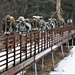 Cold-Weather Operations Course Class 20-02 students practice snowshoeing at Fort McCoy