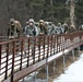 Cold-Weather Operations Course Class 20-02 students practice snowshoeing at Fort McCoy